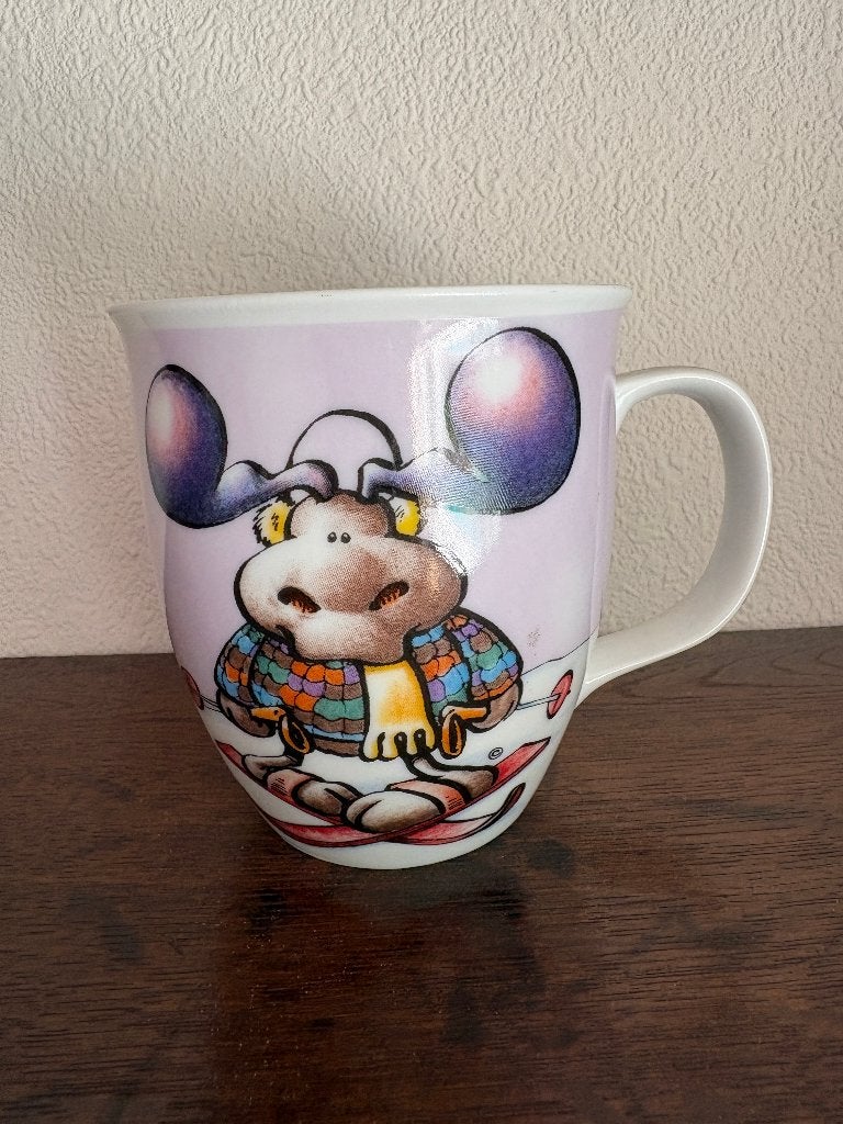 Mok, beker rendier; Nici; 9,5 cm doorsnee, 10 cm hoog, Ophalen of Verzenden, Zo goed als nieuw, Overige stijlen, Kop(pen) en/of Schotel(s)