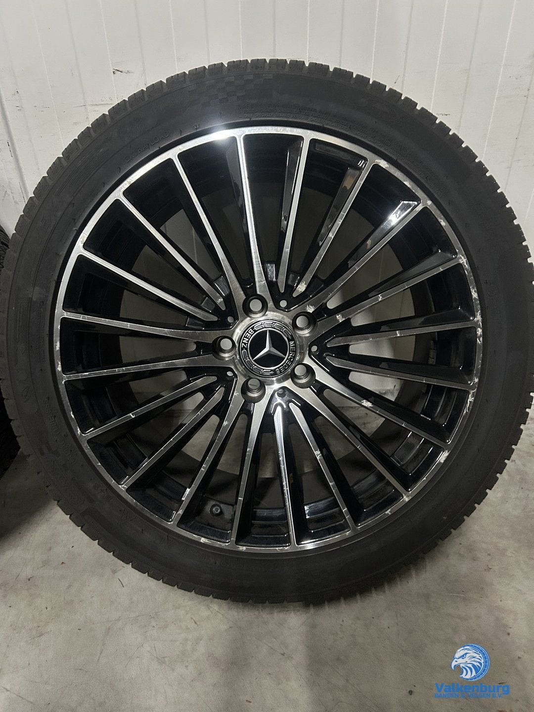 7-8mm! Mercedes Vito V-klasse W447 19 inch zwarte velgen TPM, 19 inch, -, -, Banden en Velgen
