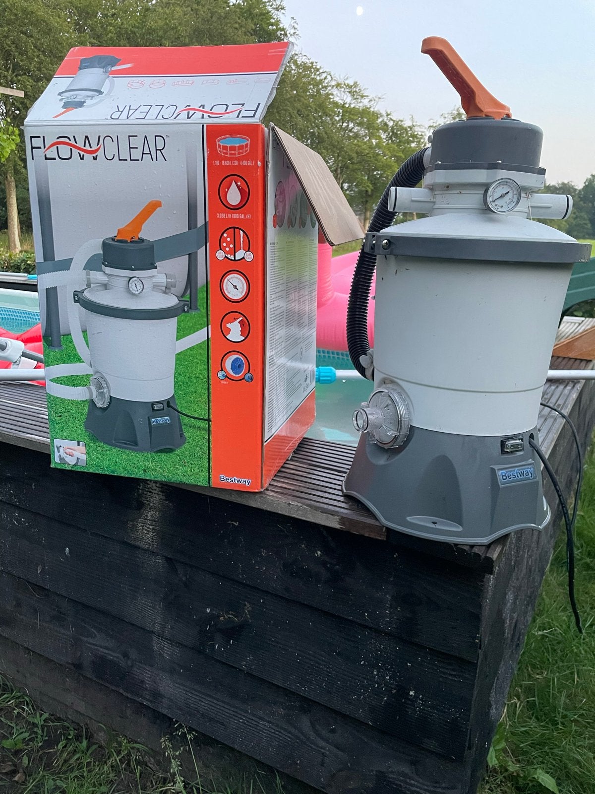 Bestway Flowclear zandfilterpomp voor zwembad, Tuin en Terras, Ophalen, Gebruikt, Zwembadpomp