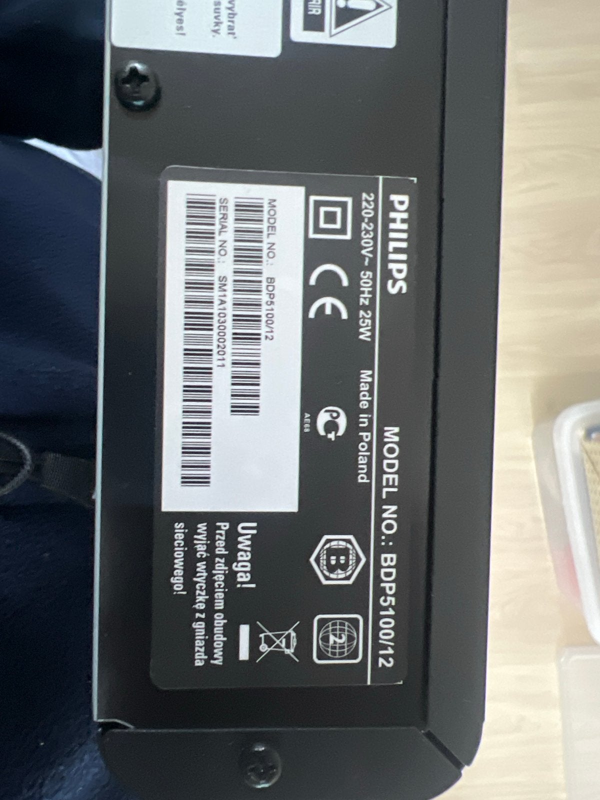 Philips BDP5100 Blu-ray Disc Speler, Ophalen, Gebruikt, Philips