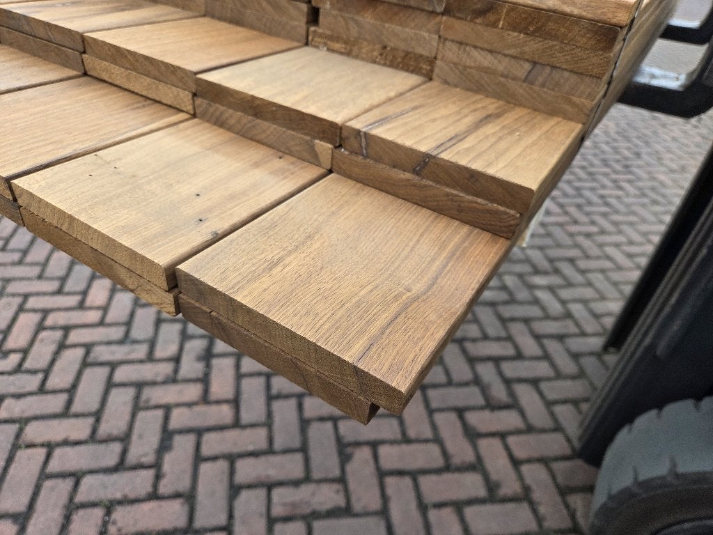 Hardhouten planken Geschaafd 1.8x14.0 cm - nr: HP34, Ophalen, Planken, Nieuw, Hardhout