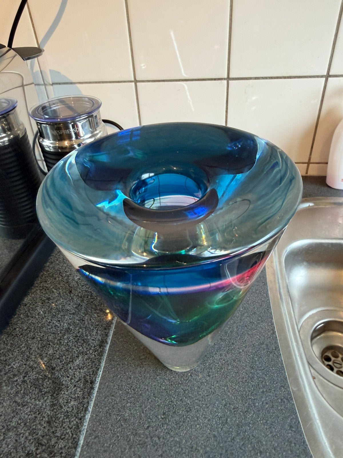 Siem van der Marel , Leerdam rainbow serica., Ophalen of Verzenden