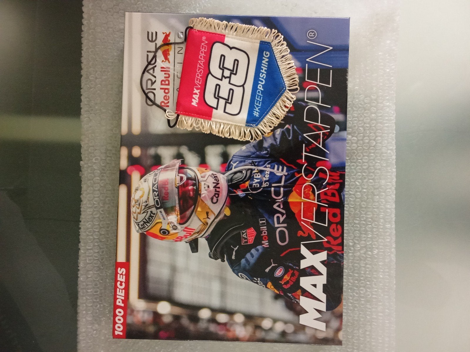 Max Verstappen Puzzel 1000 Stukjes - Zo Goed als Nieuw, Ophalen of Verzenden, 500 t/m 1500 stukjes, Zo goed als nieuw, Legpuzzel