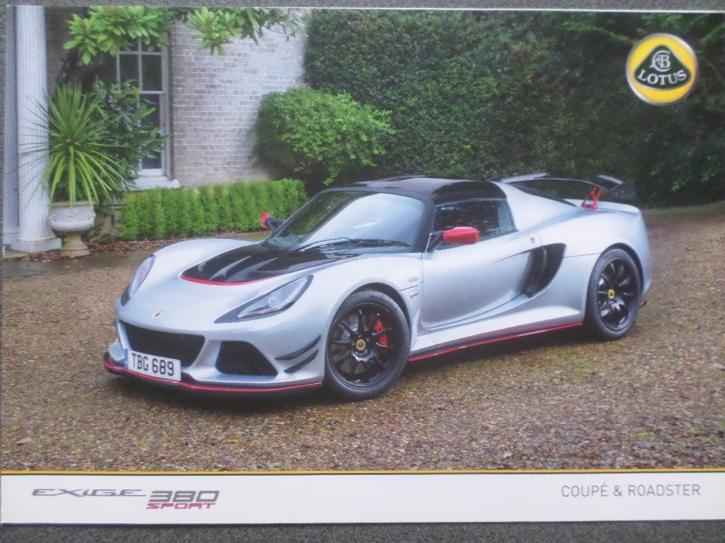 Lotus Exige 380 Sport Brochure, Ophalen of Verzenden, Zo goed als nieuw, Overige merken