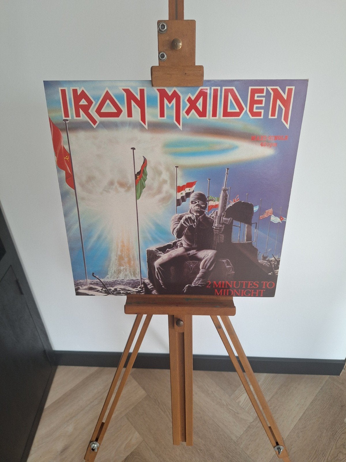 Iron Maiden - 2 Minutes to Midnight (Originele uitgave 1984), Originele persing, Ophalen of Verzenden, Zo goed als nieuw, EP