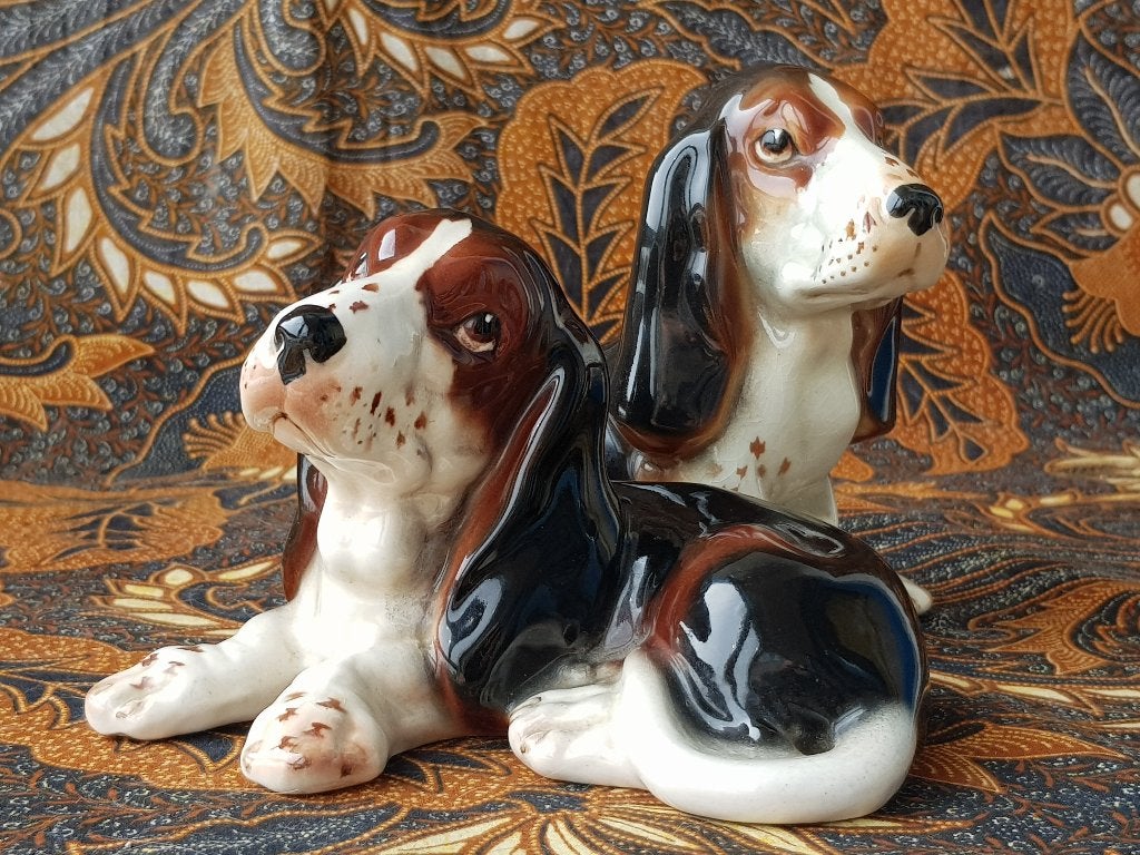 Mooi oud stel honden uit Engeland van SylvaC porselein.