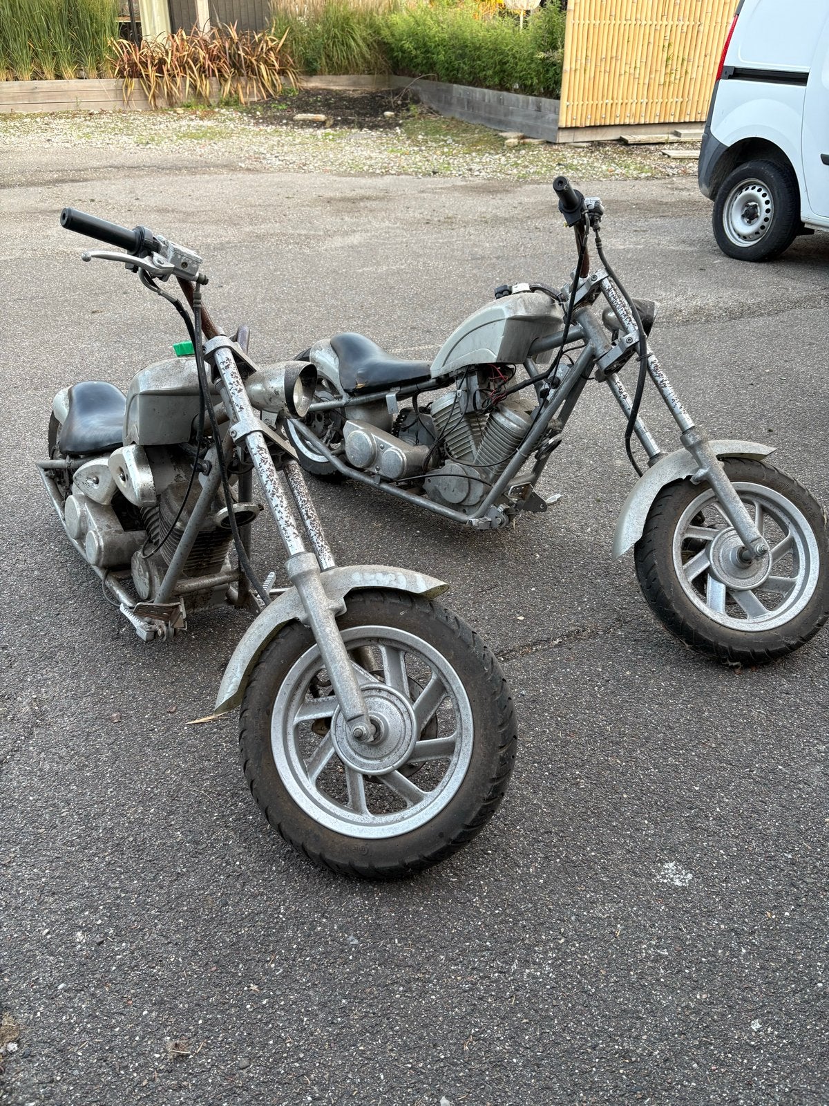 2x Mini Chopper Project Motoren - Opknappers, Fietsen en Brommers, Ophalen of Verzenden, Gebruikt, Schijfrem, Overige typen