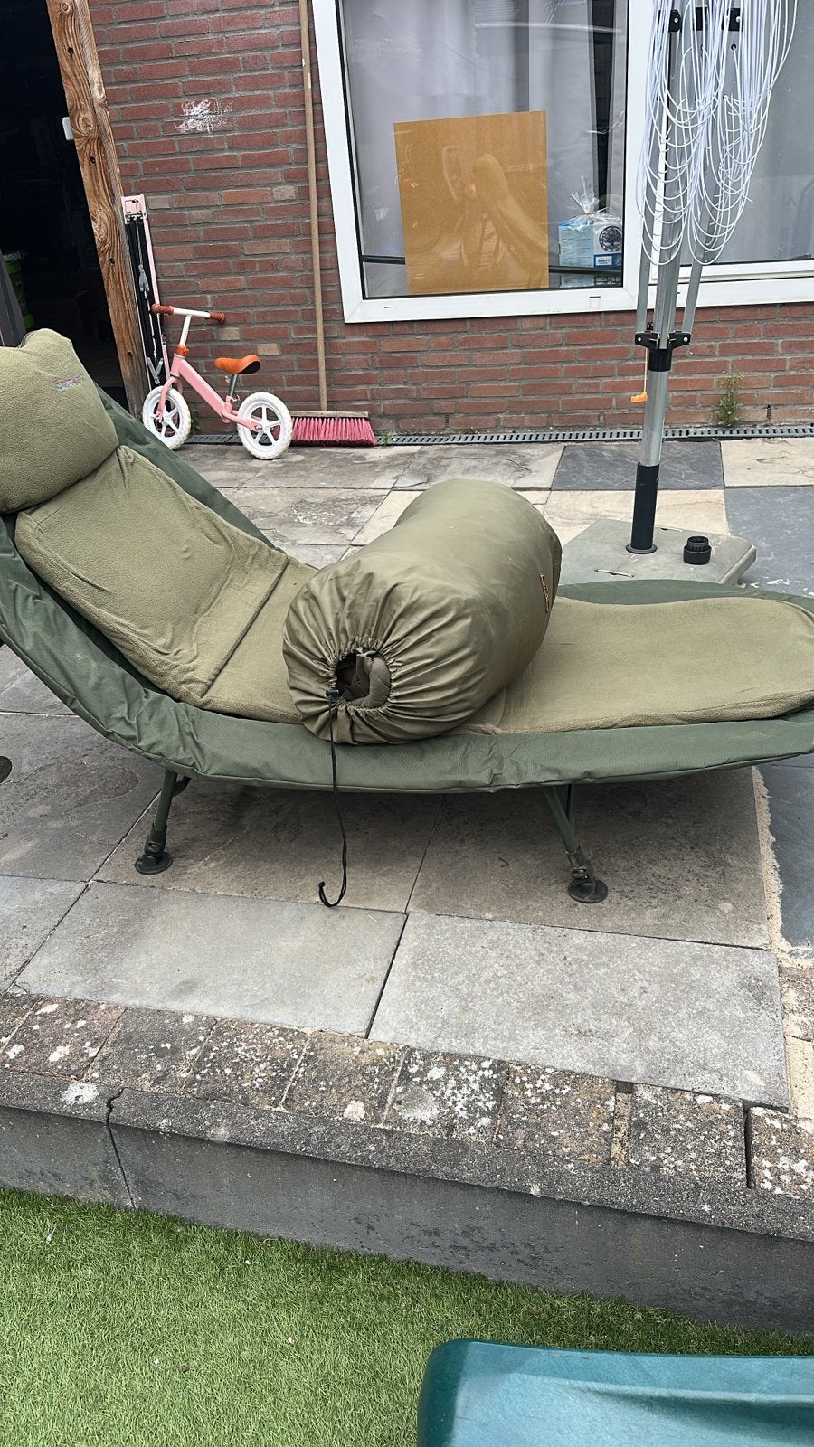 Carp Porter stretcher met slaapzak, Ophalen, Zo goed als nieuw