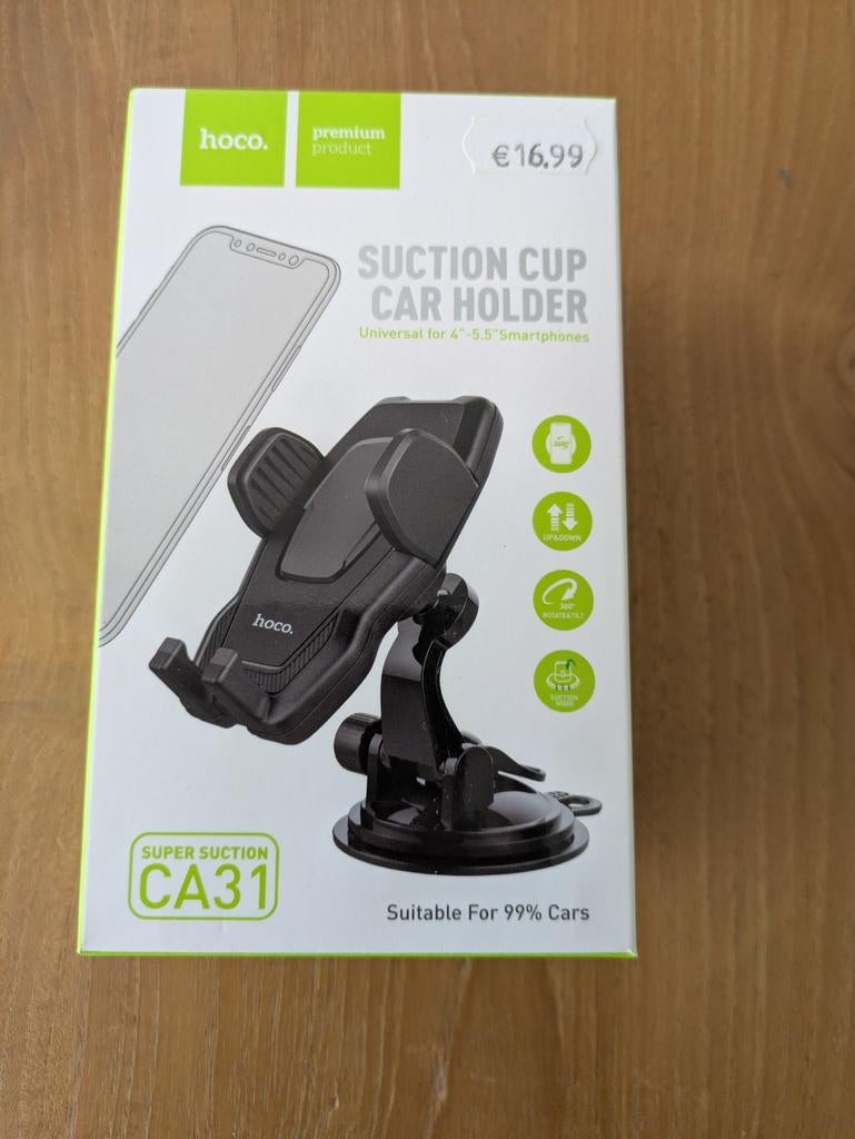 Hoco CA31 Universele Telefoonhouder Auto Zuignap, Ophalen, Nieuw, Auto