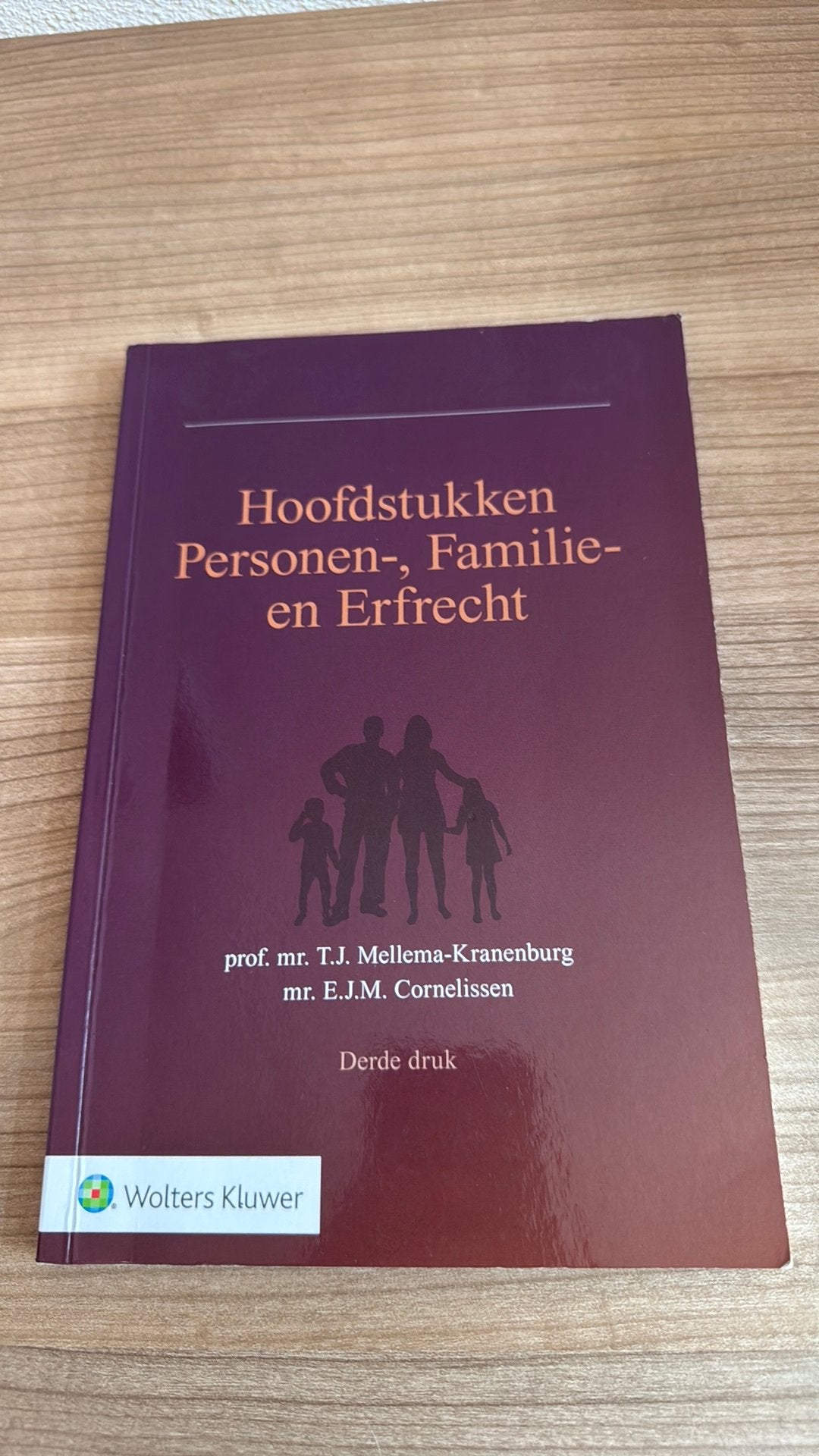 Hoofdstukken personen-, familie- en erfrecht, Verzenden, Sociale wetenschap, Zo goed als nieuw, E.J.M. Cornelissen; T.J. Mellema-Kranenburg