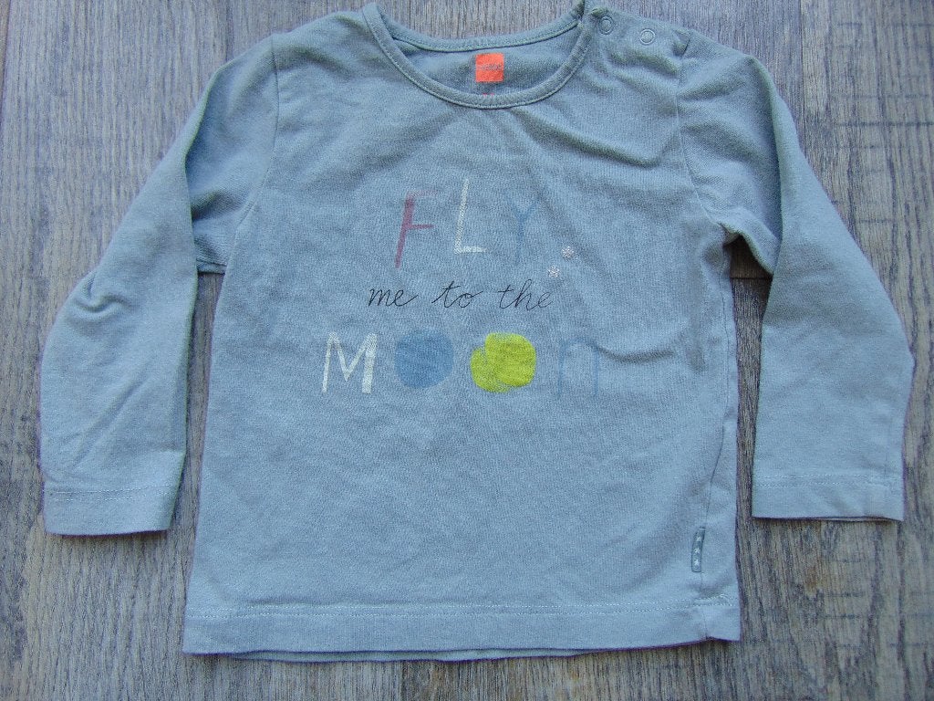 Hema longsleeve groen maat 74 T-shirt lange mouwen, Meisje, Ophalen of Verzenden, Zo goed als nieuw, Hema