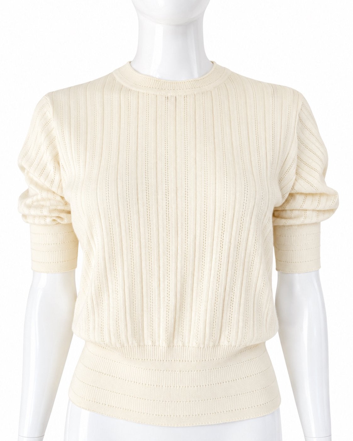AIAYU LUXE CASHMERE TRUI, KLEUR ECRU, S, NEW €349 💖💖💖, Ophalen of Verzenden, Zo goed als nieuw, Maat 36 (S), Overige kleuren