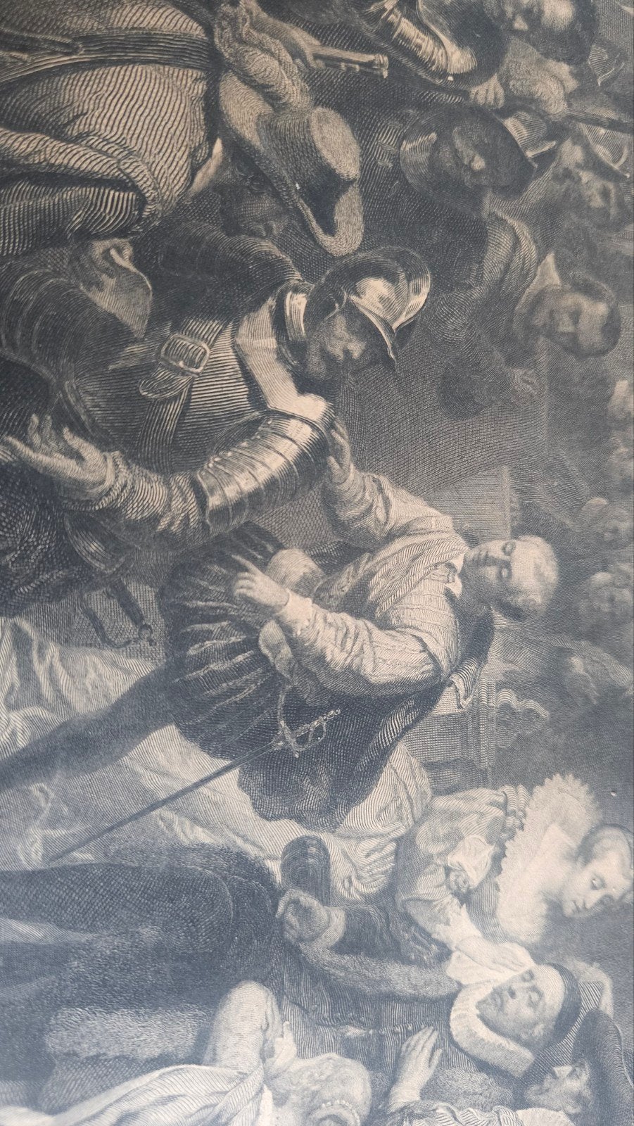 Willem van Oranje aanslag 1582 oude gravure, Ophalen of Verzenden