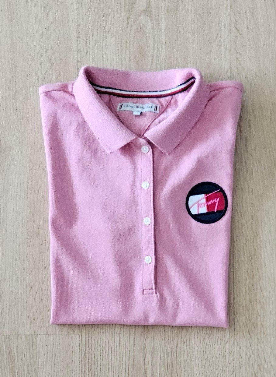 Tommy Hilfiger Polo Korte Mouw Mt 164, Meisje, Ophalen of Verzenden, Shirt of Longsleeve, Tommy Hilfiger