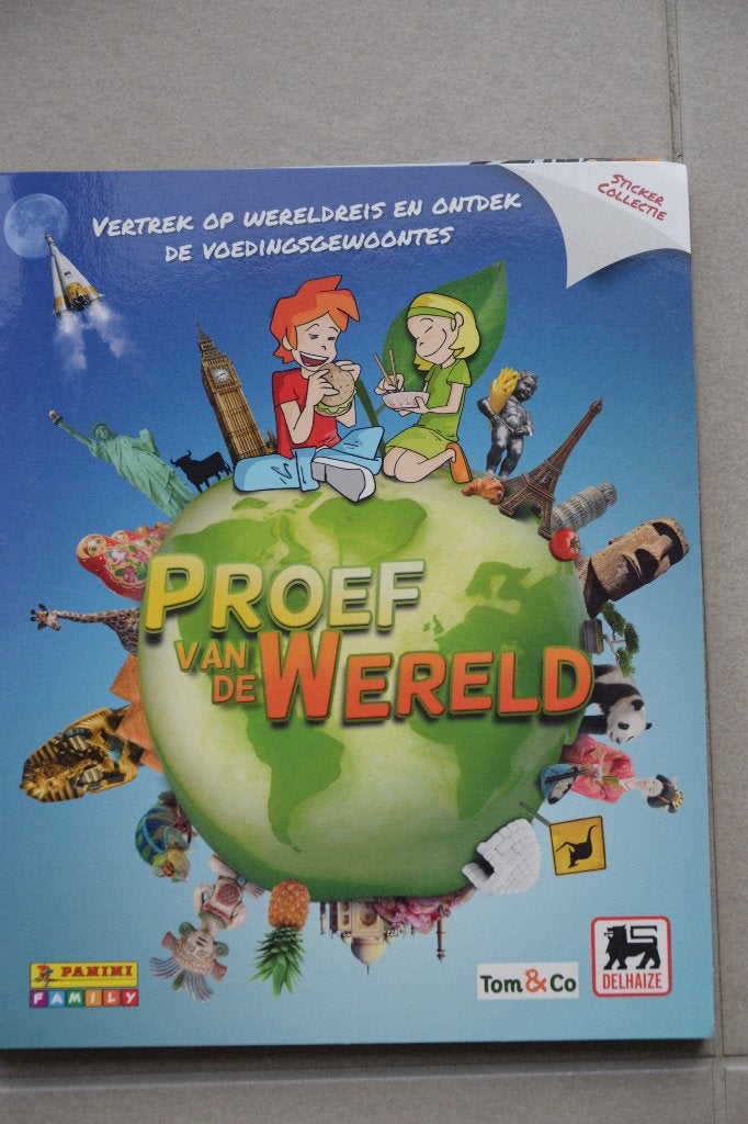 Stickerboek "Proef van de wereld". PANINI., Ophalen of Verzenden, Zo goed als nieuw, Panini, Plaatjesalbum