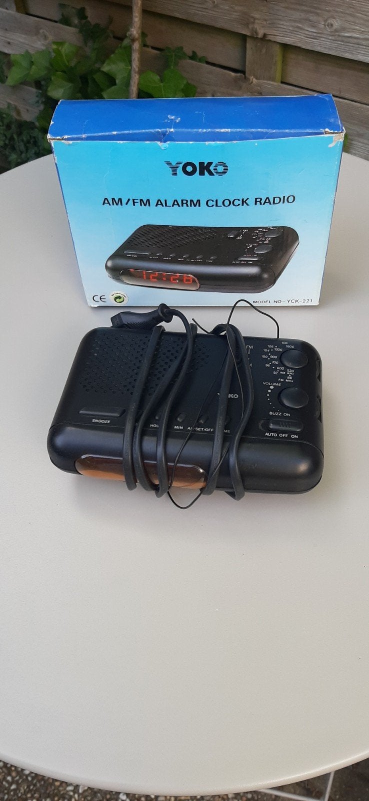 Yoko AM/FM Wekkerradio YCK-221 - Nieuw in doos, Ophalen of Verzenden, Nieuw, Radio