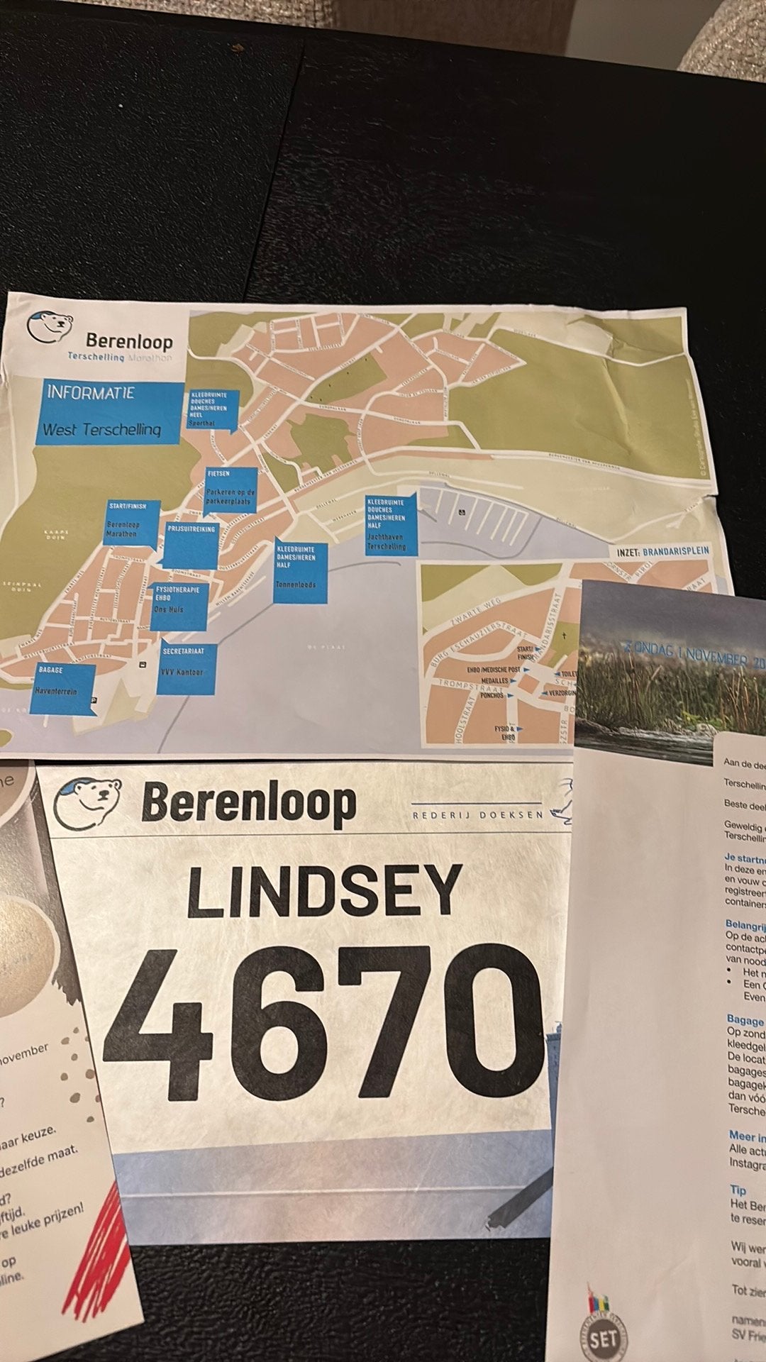 Startbewijs halve Berenloop Terschelling, Ophalen of Verzenden, Zo goed als nieuw, Overige typen, Overige merken