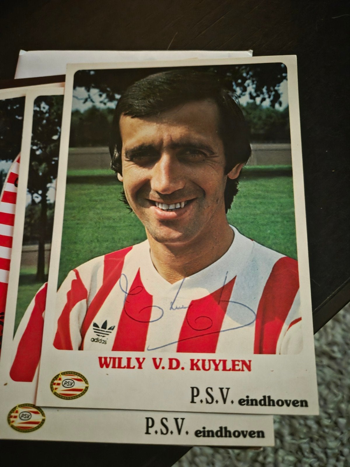 Willy van der Kuijlen met handtekening PSV spelerskaart, Ophalen of Verzenden, Zo goed als nieuw, PSV, Spelerskaart