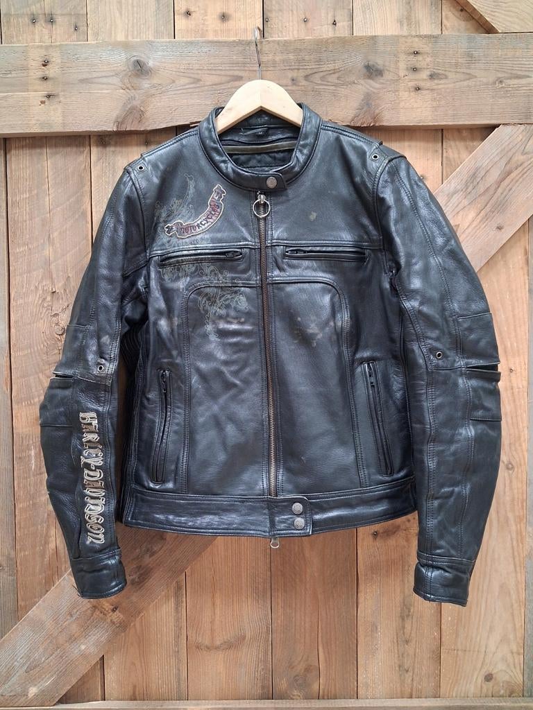 Harley-Davidson Leren Motorjas - Maat L Dames, Motoren, Harley-Davidson, Jas | leer, Ophalen of Verzenden, Dames