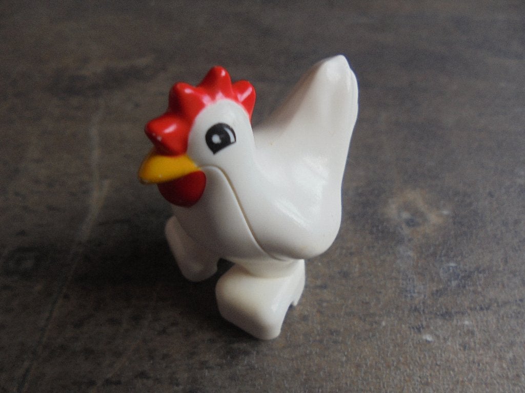 Lego Duplo Animal Chicken Hen Eyes Semicircular (zie foto's), Ophalen of Verzenden, Gebruikt, Losse stenen, Duplo