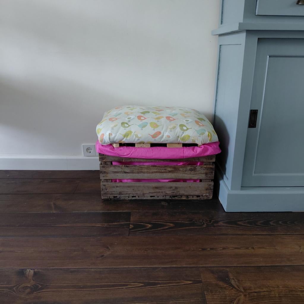 Speelgoedkist van aardappelkrat - Leuk voor de kinderkamer!, Gebruikt, Minder dan 50 cm, Ophalen, Minder dan 90 cm