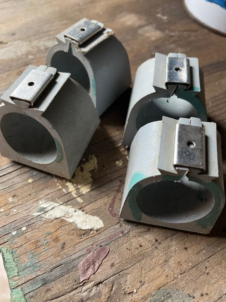 4 stoelglijders voor buisframe - 30mm, Ophalen of Verzenden, Gebruikt, Overige typen