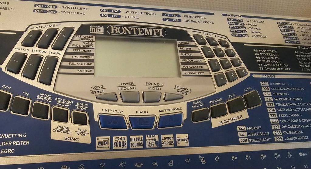 Bontempi PM 695 Keyboard - Nieuwstaat met accessoires, Muziek en Instrumenten, Keyboards, Midi-aansluiting, Overige aantallen