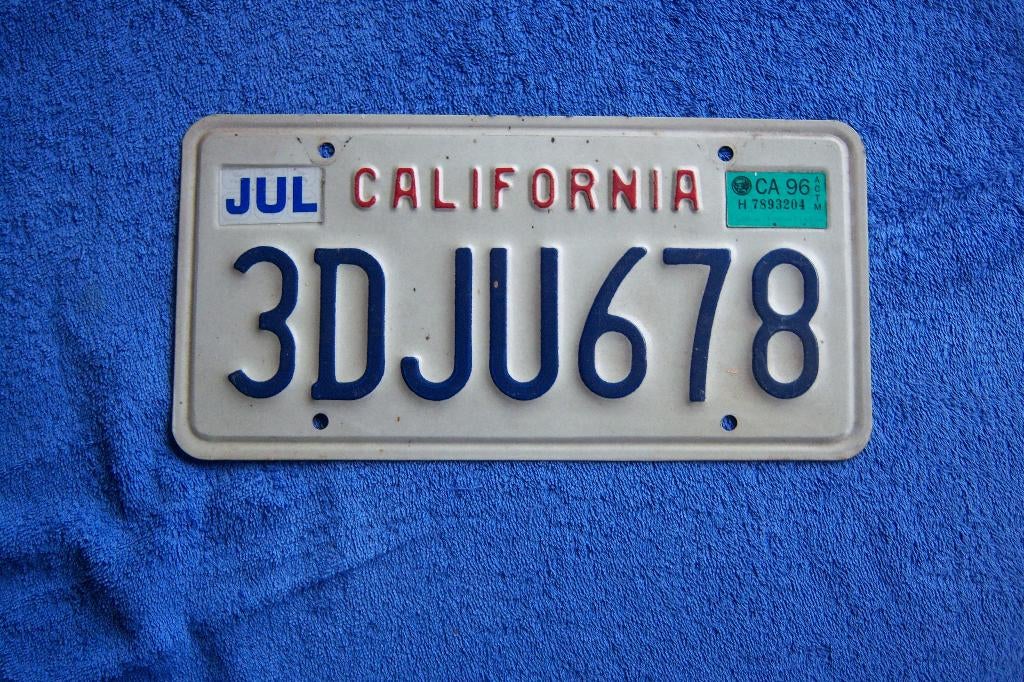 Nummerplaat set California, Ophalen of Verzenden, Gebruikt, Auto's