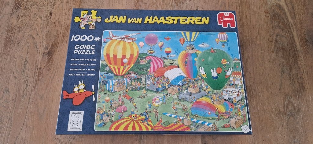 Jan van Haasteren Hoera, Nijntje 65 jaar, Ophalen of Verzenden, 500 t/m 1500 stukjes, Zo goed als nieuw, Legpuzzel