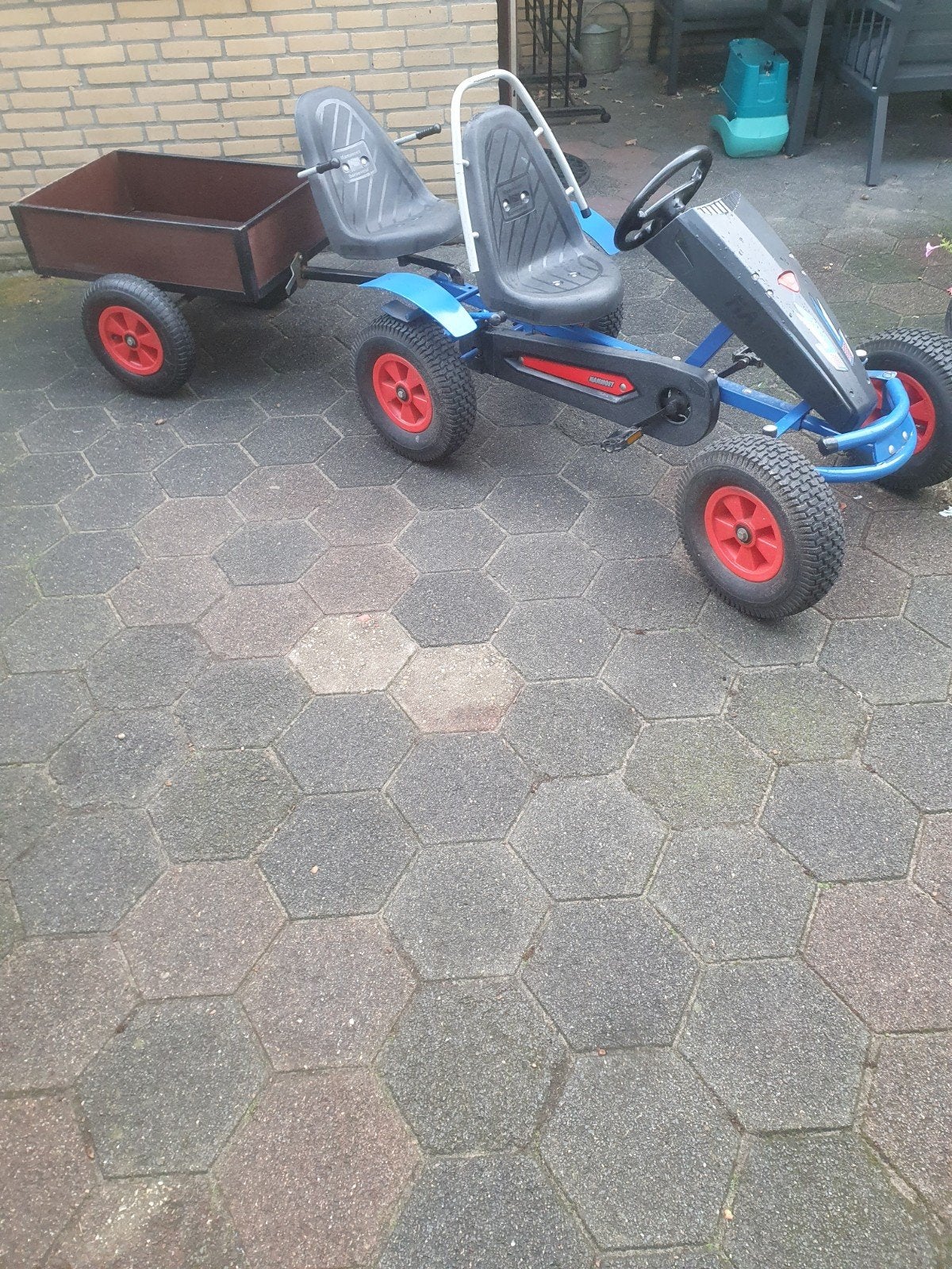 zeer mooie combinatie skelter 2x stoel En kar, Ophalen, Zo goed als nieuw, Mammoet