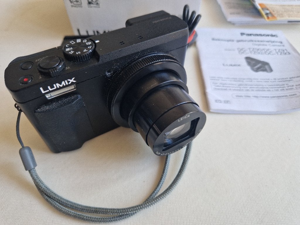 Prachtige Panasonic camera DC-TZ90 zwart, Audio, Tv en Foto, Ophalen, Panasonic, Zo goed als nieuw, Compactcamera