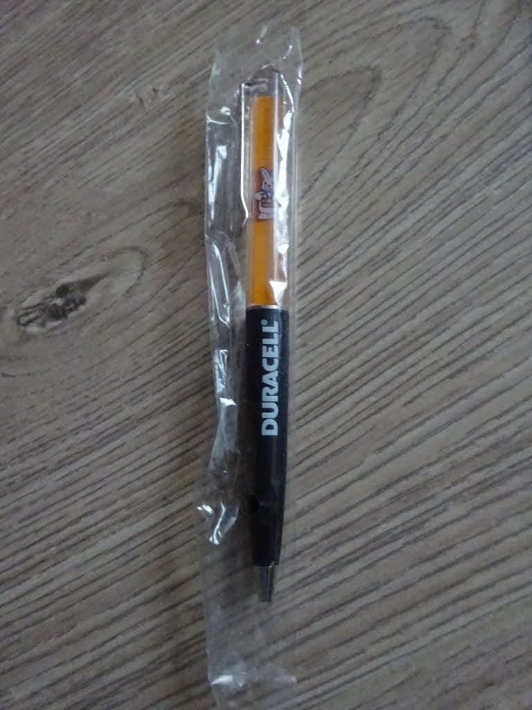 Balpen met bewegend Duracell konijn (trommelaar), Ophalen of Verzenden, Nieuw, Gebruiksvoorwerp