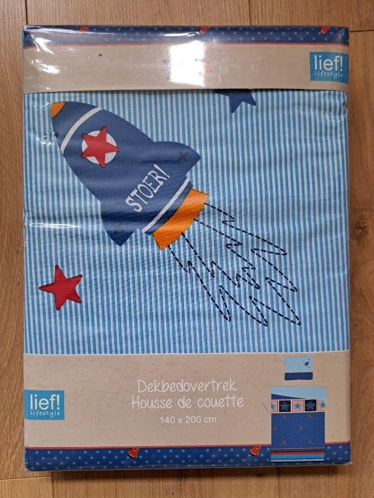 NIEUW - Dekbedovertrek Lief!, Blauw, Dubbelzijdig, Nieuw, Ophalen of Verzenden