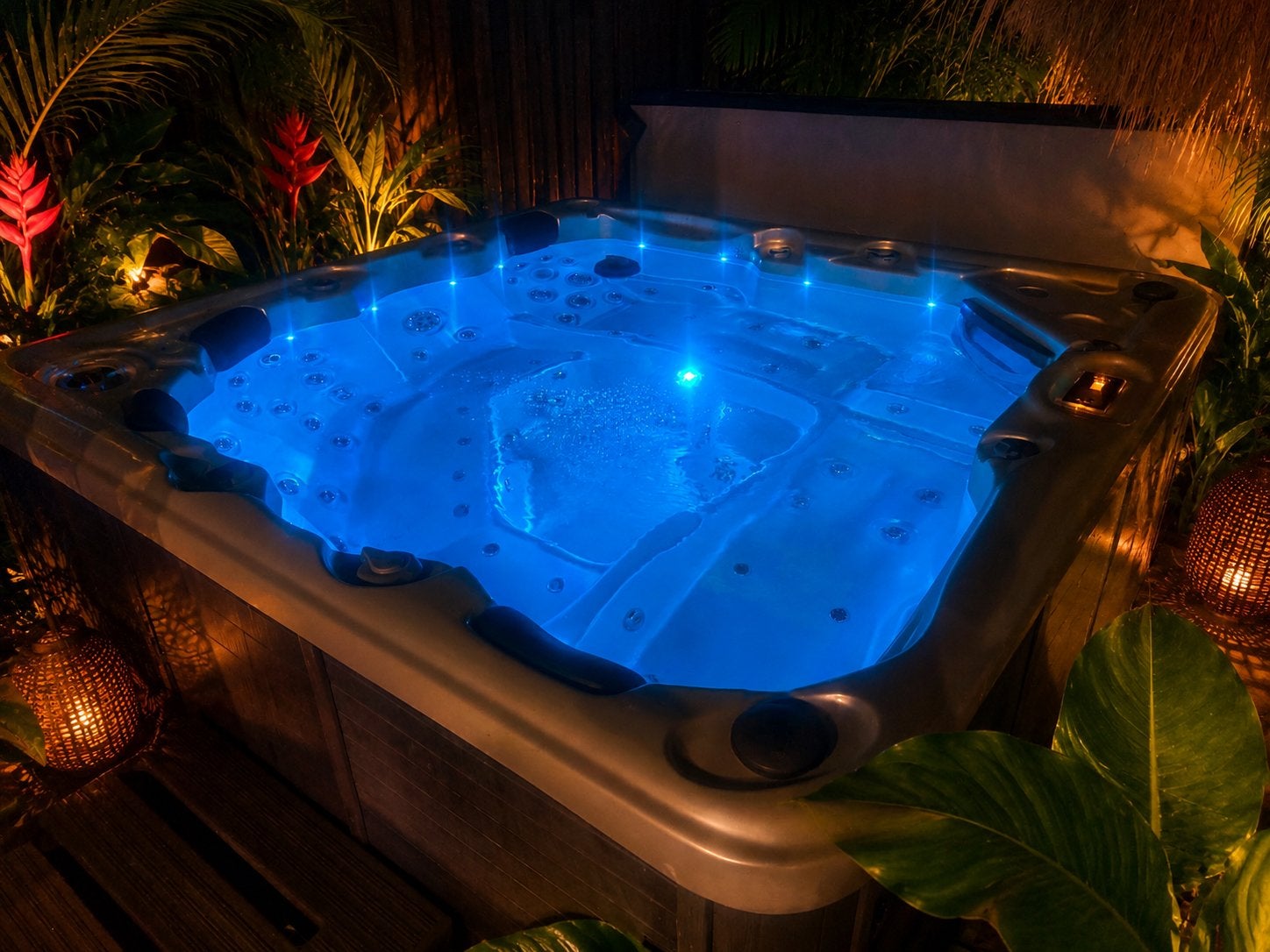 Balboa fox mistic jacuzzi 5 persoons 2 lig gedeeltes 72 jets, Ophalen, Gebruikt