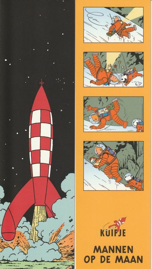 1999 2x Kuifje reclame bladwijzer PTT Post, Postzegels en Munten, Ophalen of Verzenden, Na 1940, Postfris