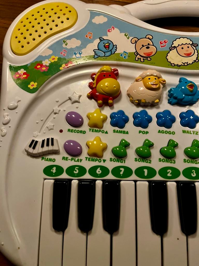 Muzikaal speelgoed piano met dierengeluiden, Ophalen of Verzenden, Gebruikt, Overige typen, Met geluid