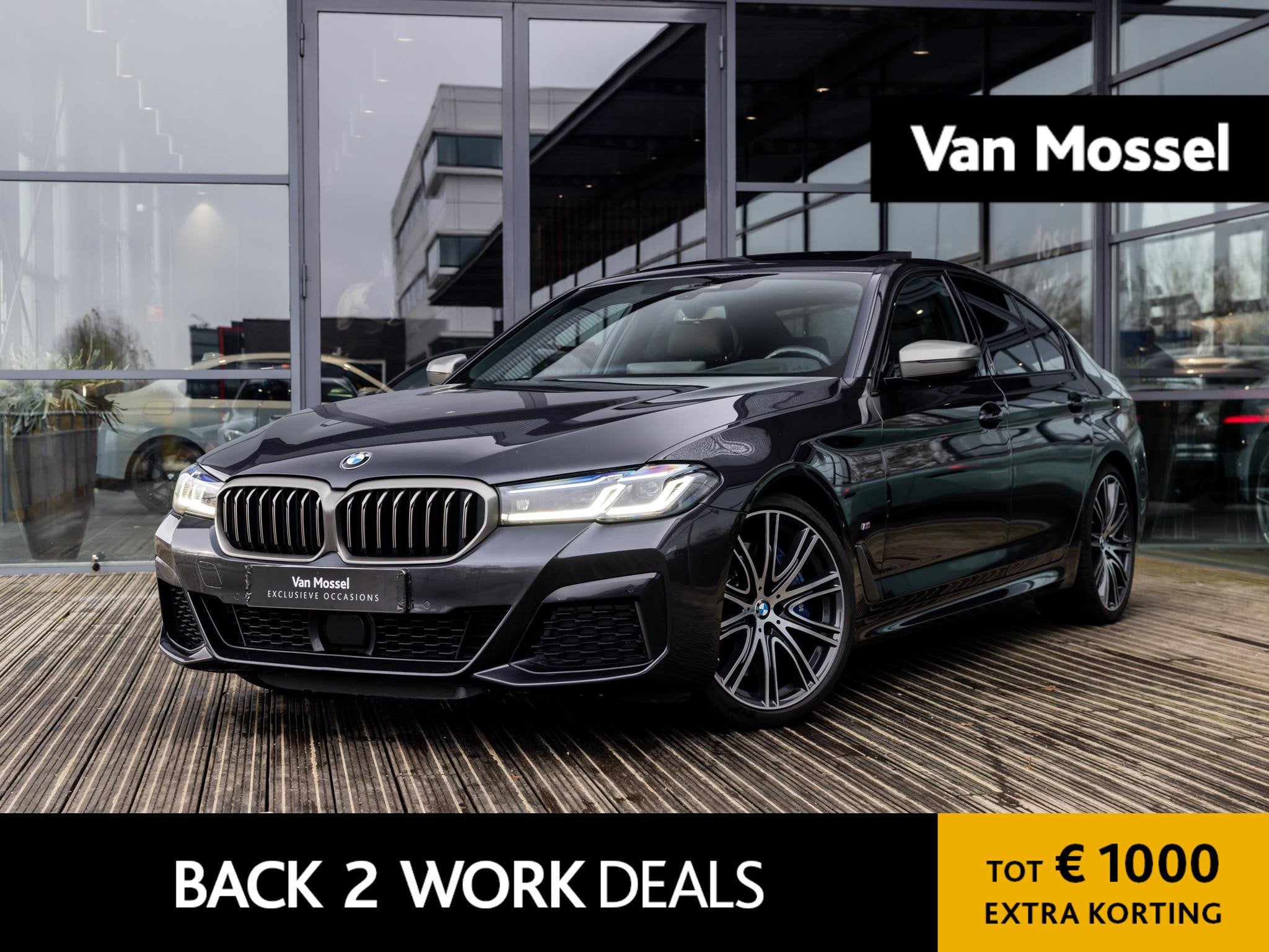 BMW 5-serie M550i xDrive High Executive | HARMAN KARDON | CO, 12 maanden, Gebruikt, 4395 cc, 120 €/maand