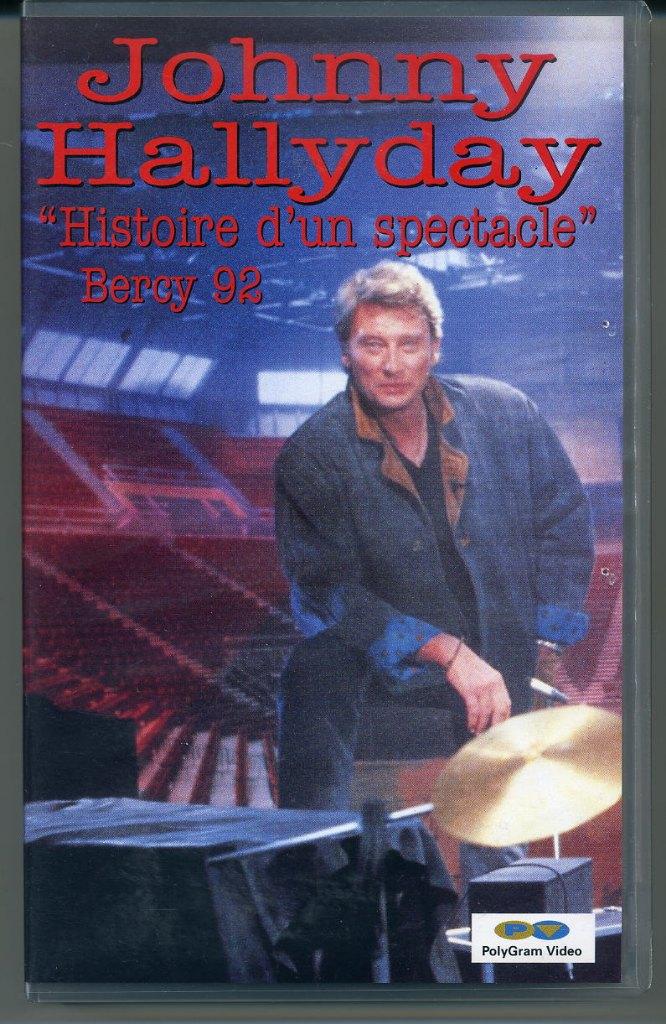 Johnny Hallyday Histoire d'un spectacle Bercy 92 VHS ZGAN, Alle leeftijden, Ophalen of Verzenden, Zo goed als nieuw, Muziek en Concerten