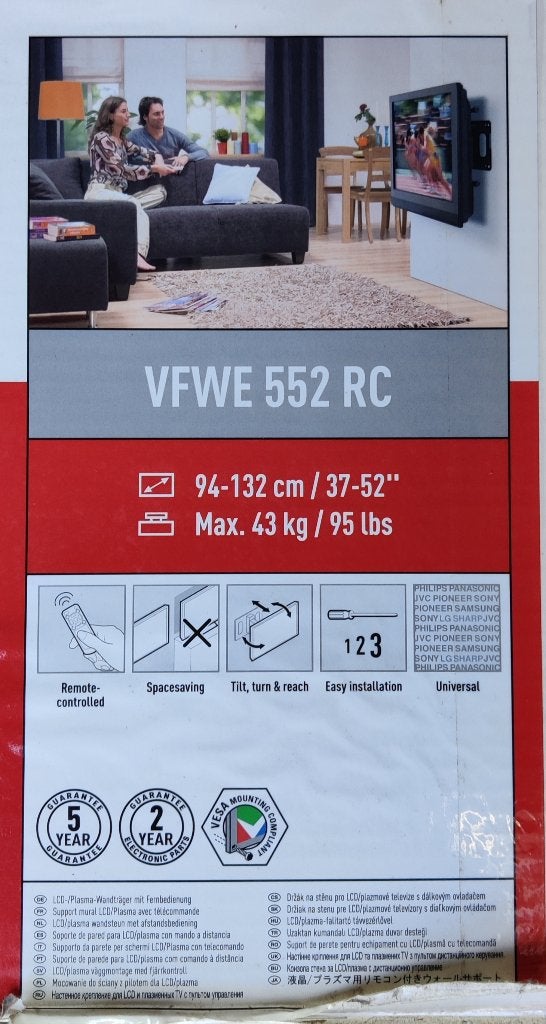 TV muurbeugel van Vogel's, model VFWE 552RC, Ophalen, Nieuw