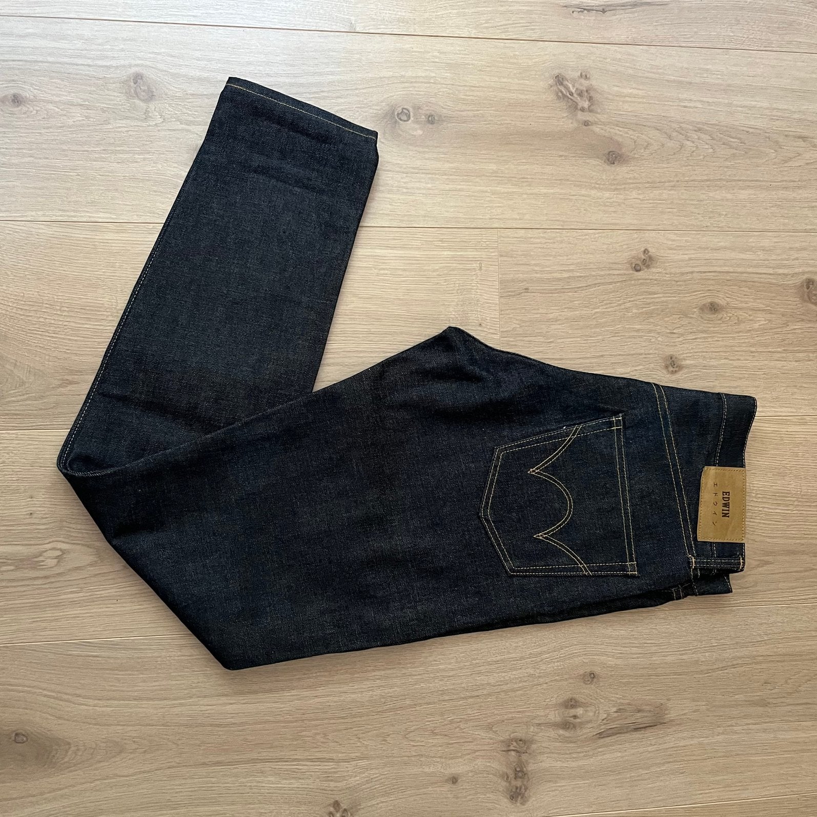 EDWIN selvage jeans 30x32, Ophalen of Verzenden, Zo goed als nieuw, Blauw, Overige jeansmaten