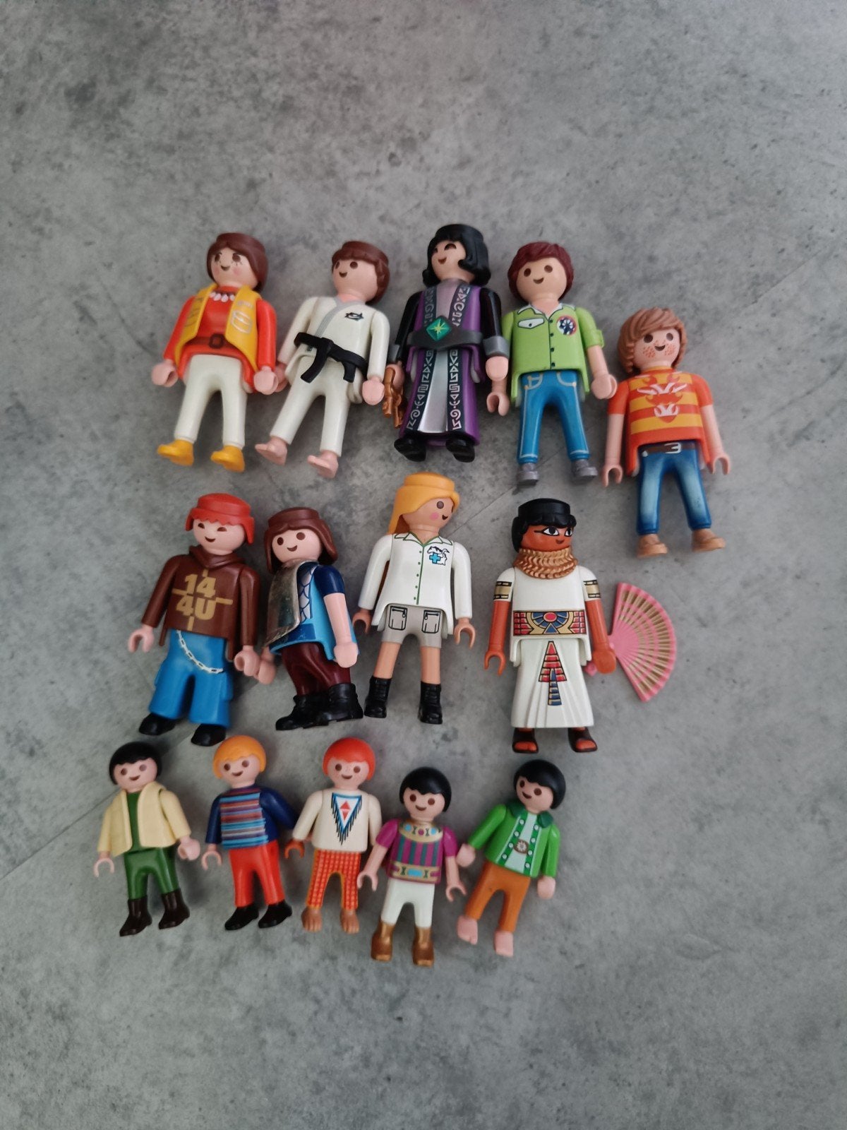collectie playmobil poppetjes, coaching/familie opstelling, Ophalen of Verzenden, Zo goed als nieuw, Losse onderdelen, Figuren