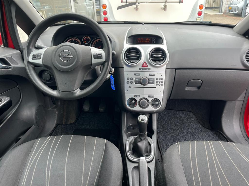 Opel Corsa 1.2 16v Enjoy Airco CV El.ramen 110.908km, Auto's, 40 €/maand, Zwart, 1229 cc, Origineel Nederlands
