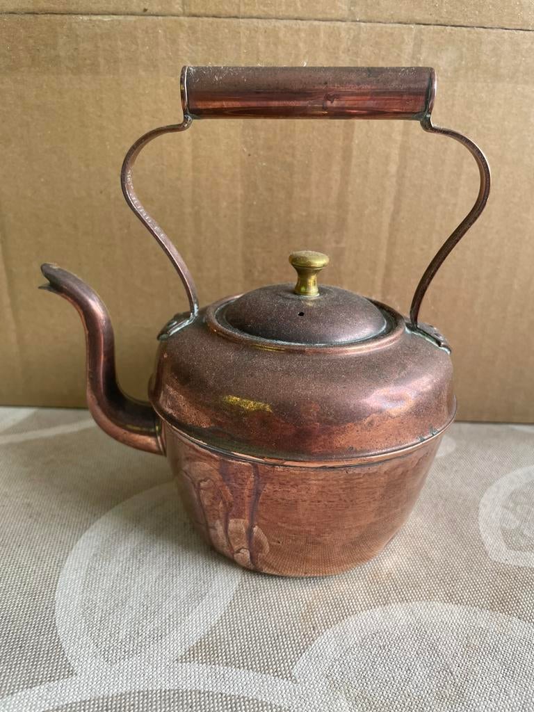 koperen ketel thee water klein model, Ophalen of Verzenden, Koper
