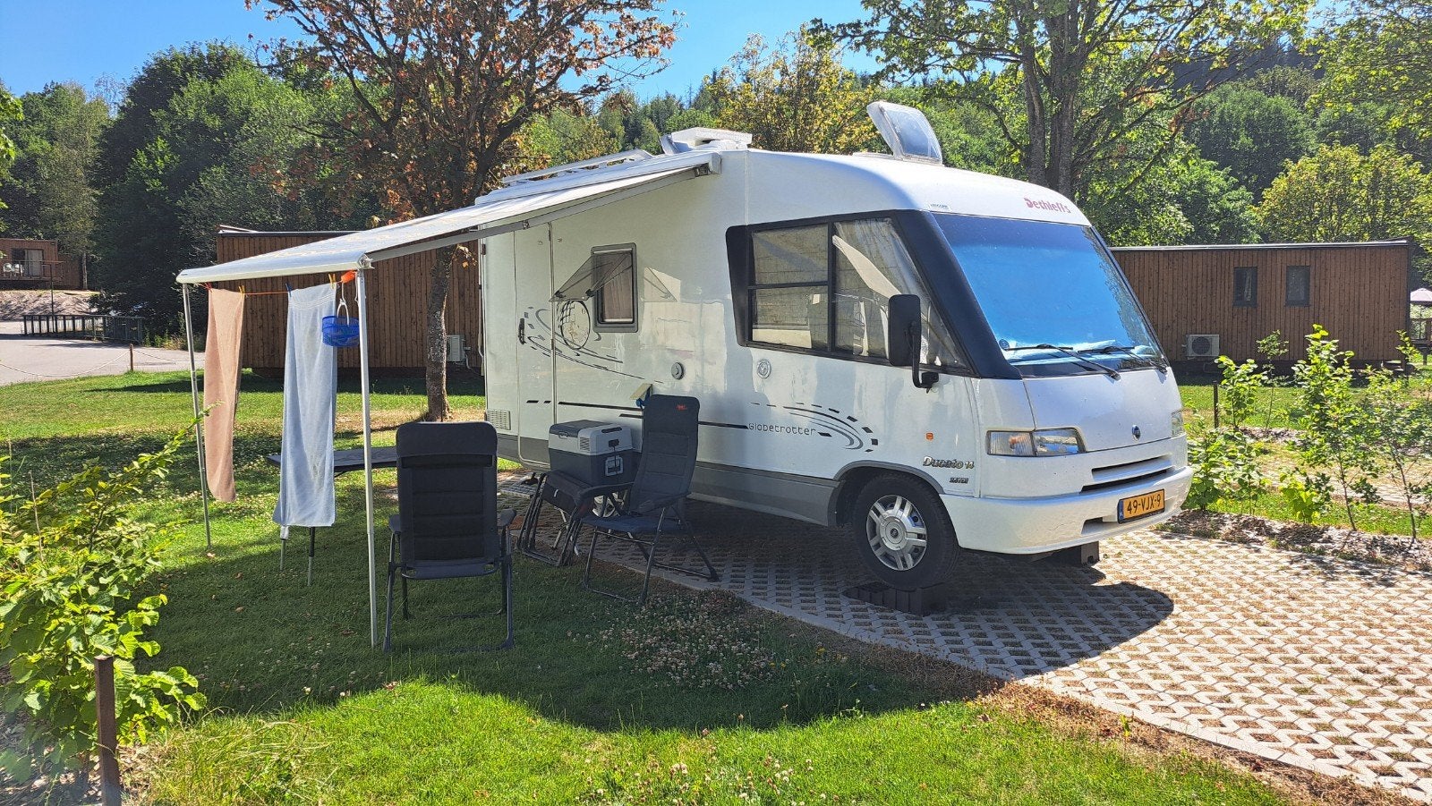 Dethleffs I 5830 Integraal Camper - Fiat Ducato 1998, Caravans en Kamperen, Treinzit, Particulier, Schokbreker, Hefbed