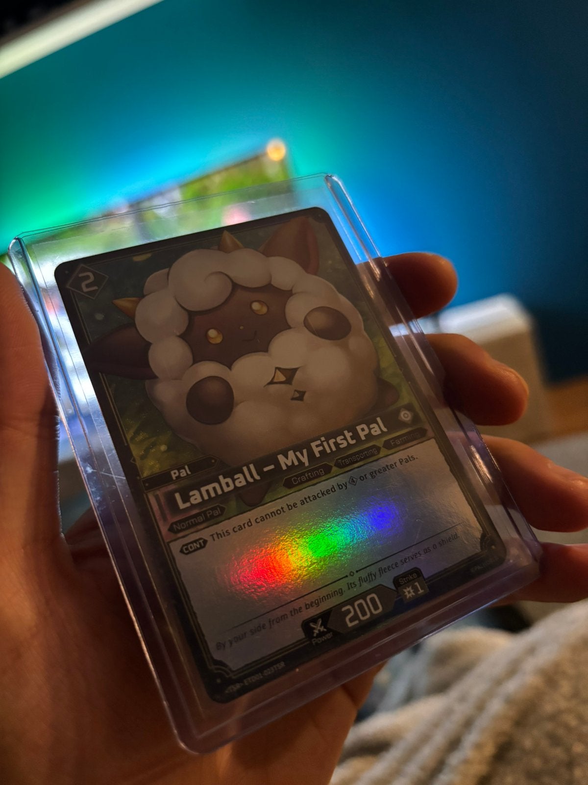 Palworld TCG - Lamball (Foil) TSR, Ophalen of Verzenden, Zo goed als nieuw
