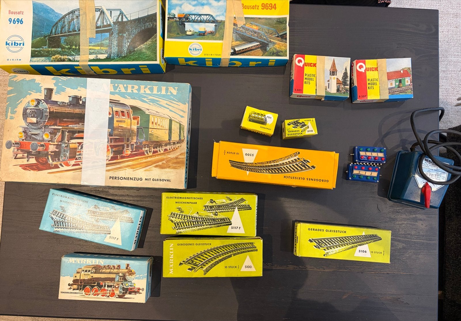 Märklin Treinset met Locomotief, Rails, Wissels & Kibri, Ophalen, Wisselstroom, Analoog, Märklin
