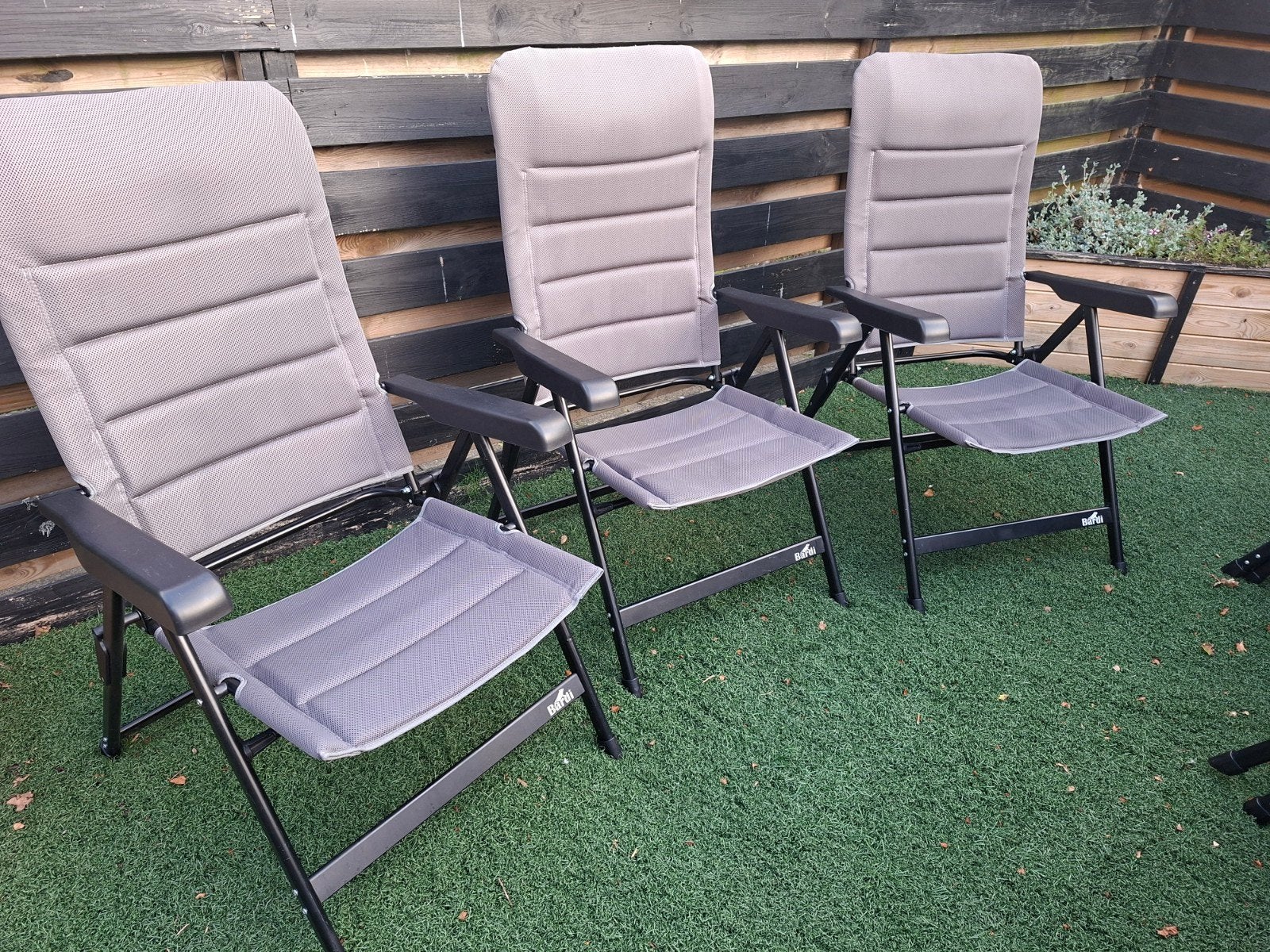 Verstelbare campingstoelen  bardi- Set van 8, Tuin en Terras, Tuinstoelen, Ophalen, Gebruikt, Textileen, Inklapbaar