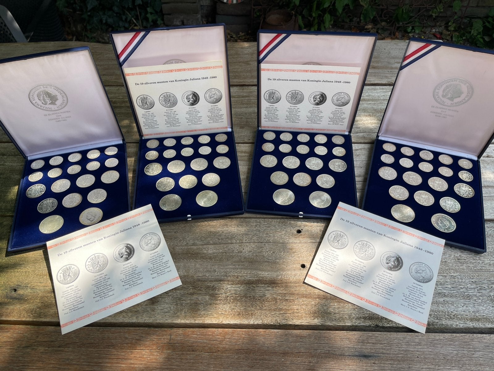 Set van 19 zilveren munten Koningin Juliana 1948-1980, Ophalen, Koningin Juliana, Setje, Zilver