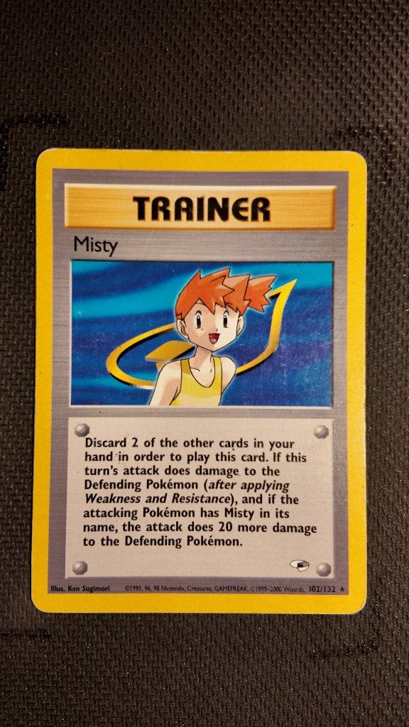 Misty 102 Gym Heroes | Pokemon kaart, Ophalen, Zo goed als nieuw, Losse kaart