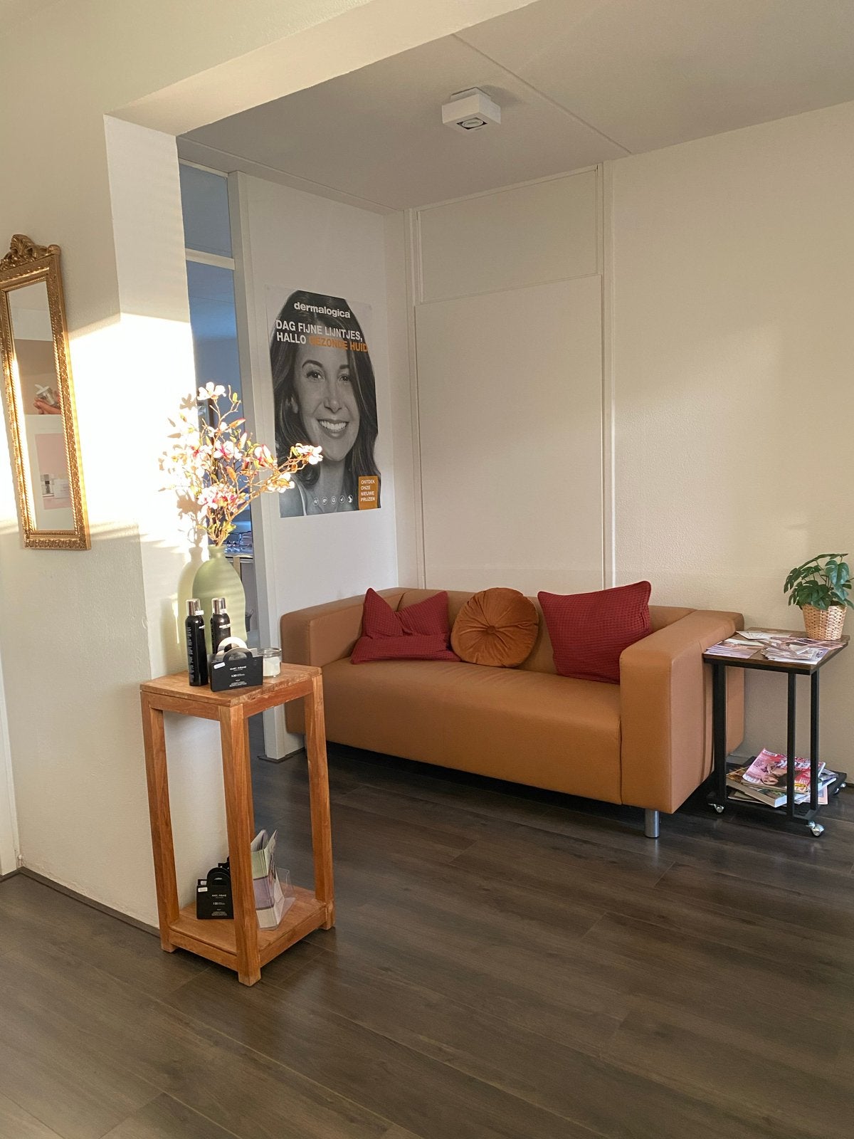 Comfortabele 2-zitsbank in bruin leer ikea, Ophalen, Driepersoons, Zo goed als nieuw, Rechte bank